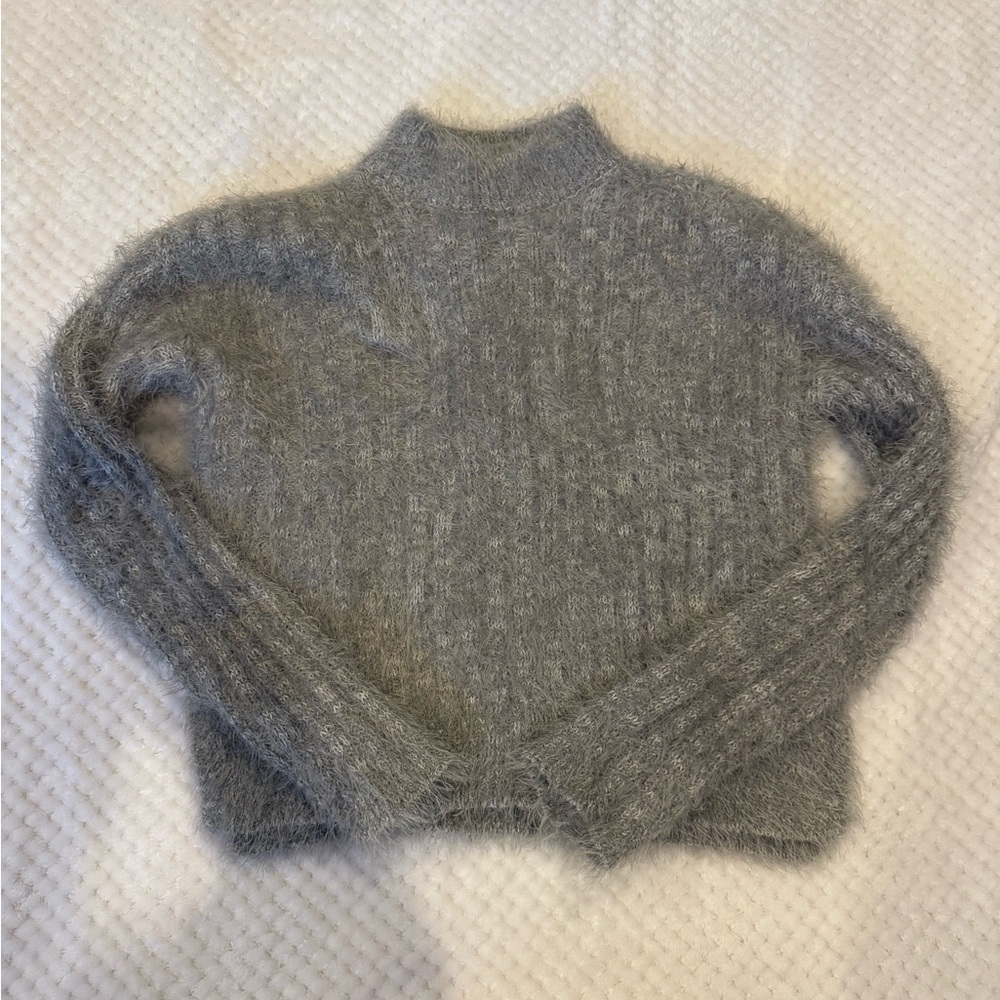 Candie's Soft Gray Turtleneck Sweater